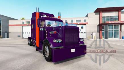 Violet d'Orange de la peau pour le camion Peterbilt 389 pour American Truck Simulator