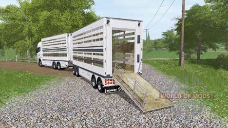 Scania R730 cattle transport für Farming Simulator 2017