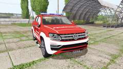 Volkswagen Amarok Double Cab feuerwehr pour Farming Simulator 2017