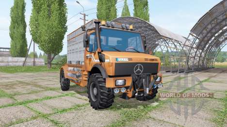 Mercedes-Benz Unimog U1600 cattle transport für Farming Simulator 2017