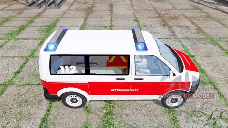 Volkswagen Transporter (T5) rettungsdienst pour Farming Simulator 2017