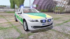 BMW 530d Touring (F11) polizei bayern pour Farming Simulator 2017