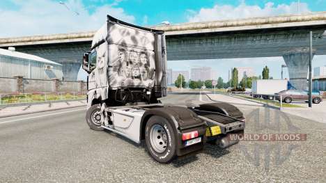 Скин Iron Maiden на Mercedes-Benz Actros MP4 für Euro Truck Simulator 2