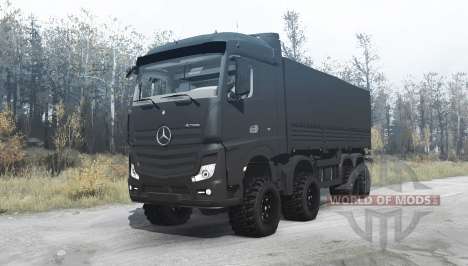 Mercedes-Benz Actros (MP4) chassis 8x8 pour Spintires MudRunner