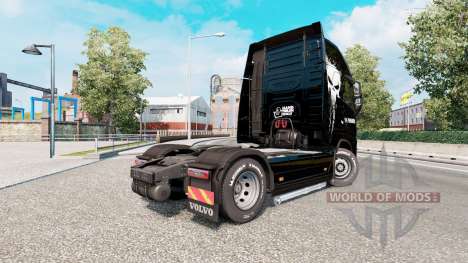 La peau Punisher pour les camions Volvo FH, de s pour Euro Truck Simulator 2