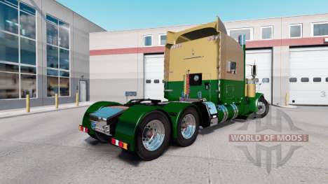 La peau de couleur Or Foncé Vert sur le camion P pour American Truck Simulator
