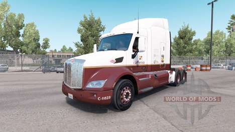 Caffenio de la peau pour le camion Peterbilt 579 pour American Truck Simulator