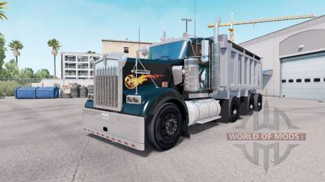 Kenworth W900 dump truck v1.1 pour American Truck Simulator