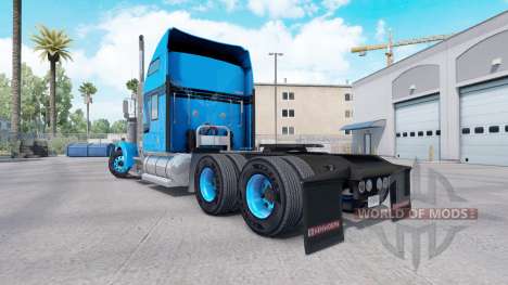 La peau Bleu Noir pour camion-tracteur Kenworth  pour American Truck Simulator