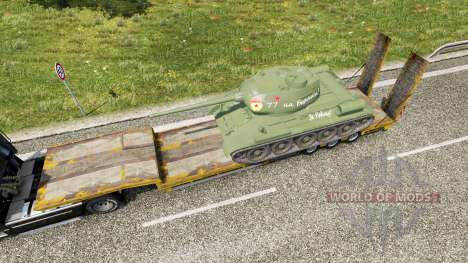 Semitrailer with cargo T-34-85 pour Euro Truck Simulator 2
