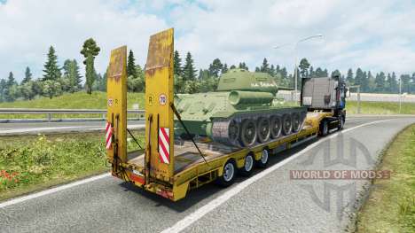 Semitrailer with cargo T-34-85 pour Euro Truck Simulator 2