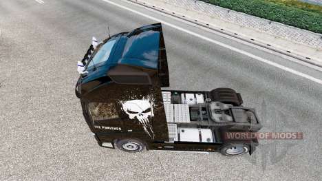 La peau Punisher pour les camions Volvo FH, de s pour Euro Truck Simulator 2