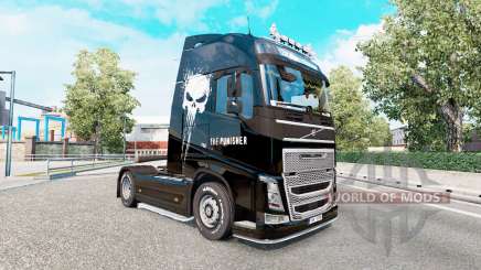 La peau Punisher pour les camions Volvo FH, de série pour Euro Truck Simulator 2