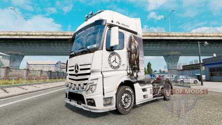 Скин Wikinger-Krieger на Mercedes-Benz Actros MP4 für Euro Truck Simulator 2
