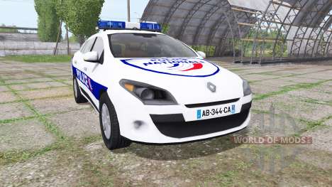 Renault Megane Estate 2009 Police Nationale für Farming Simulator 2017