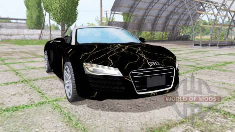Audi R8 V10 Spyder 2012 Black Rift pour Farming Simulator 2017