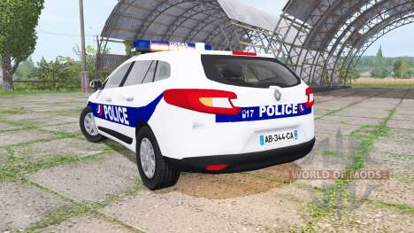 Renault Megane Estate 2009 Police Nationale pour Farming Simulator 2017