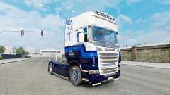 Le Bleu de la peau V8 camion Scania R-série pour Euro Truck Simulator 2