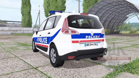 Renault Scenic (JZ) 2009 Police National pour Farming Simulator 2017