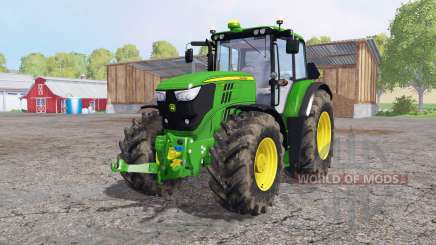 John Deere 6170M dirty tires für Farming Simulator 2015