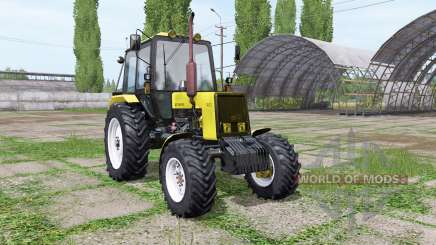 Belarus MTZ 1025 jaune pour Farming Simulator 2017