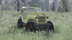 Willys MB off-road green pour MudRunner